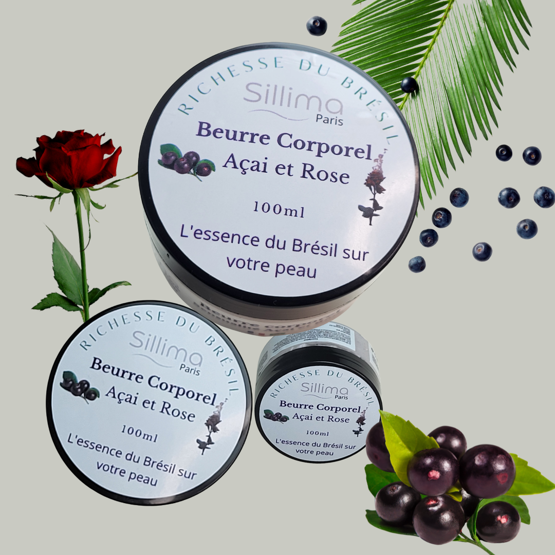 BEURRE CORPOREL AÇAI ET ROSE 100ML